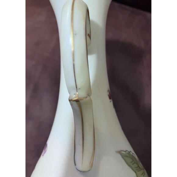 Meissen Porcelain Vase w/ 2 Blue Crossed Arrows Hand Painted. Gold Trim - Picture 16 of 16